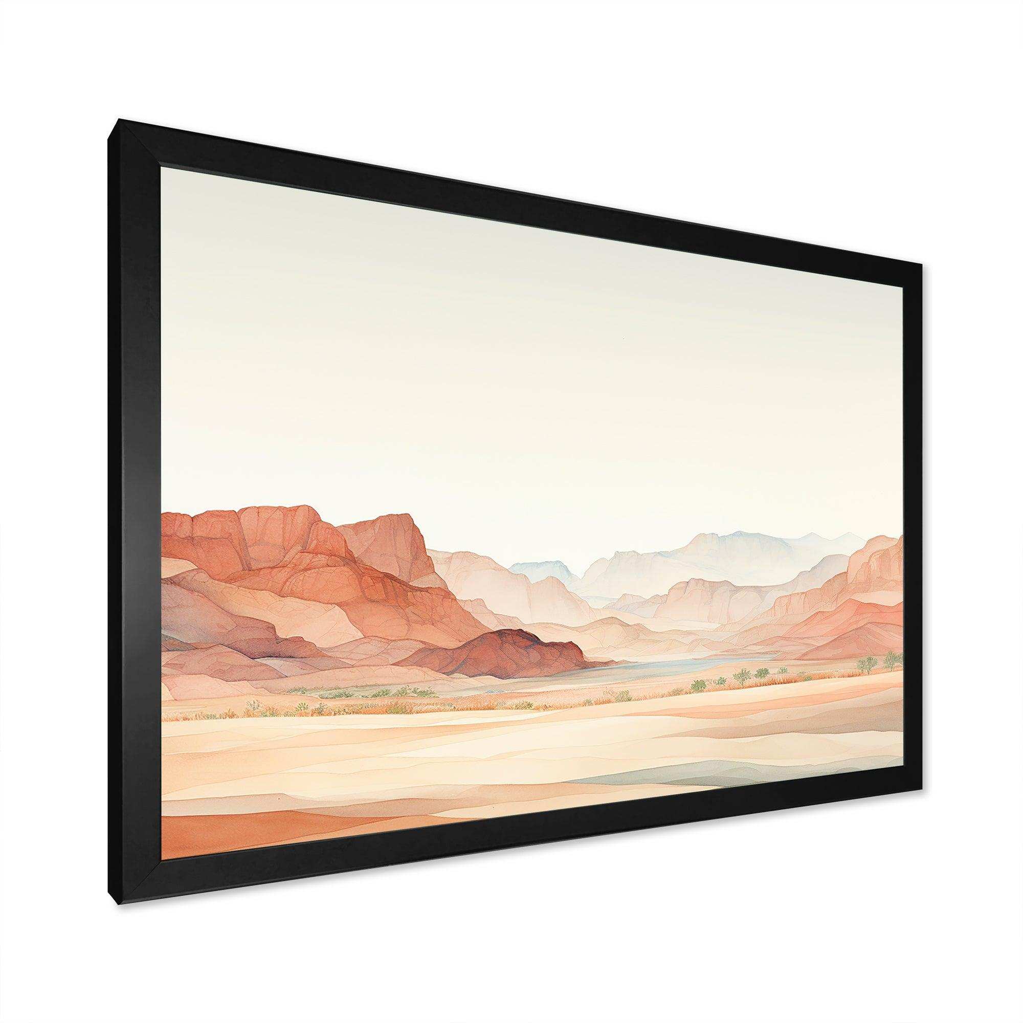 Minimalism Canyon View I - Landscapes Canvas Wall Art