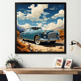 A Surrealism Vintage Car - Car Vintage Canvas Wall Art