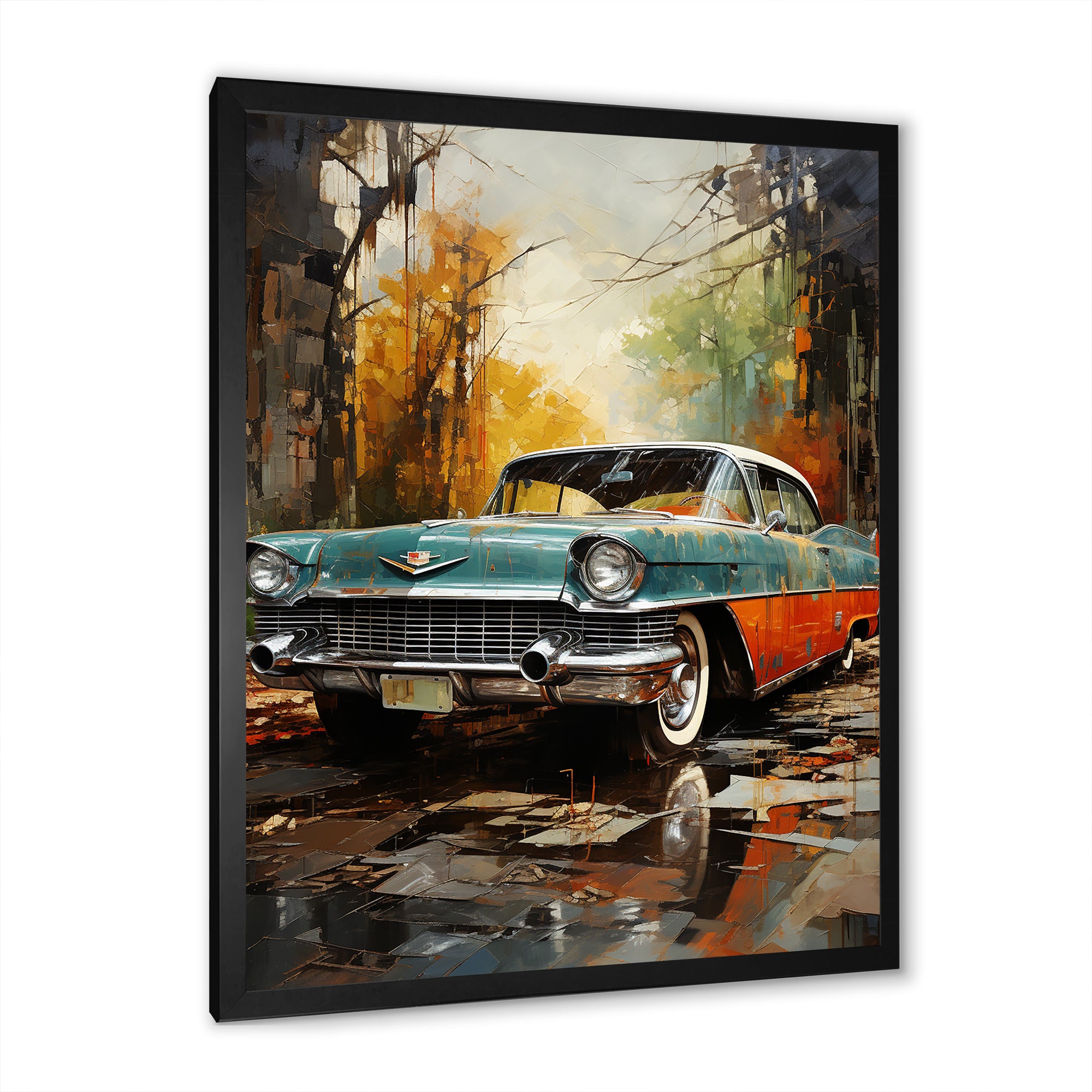 A Symbolism Vintage Car - Car Vintage Canvas Wall Art