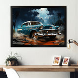 Abstract Car Vintage Vitality - Car Vintage Canvas Wall Art