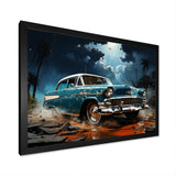 Abstract Car Vintage Vitality - Car Vintage Canvas Wall Art