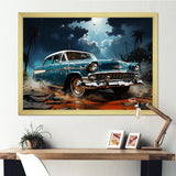 Abstract Car Vintage Vitality - Car Vintage Canvas Wall Art