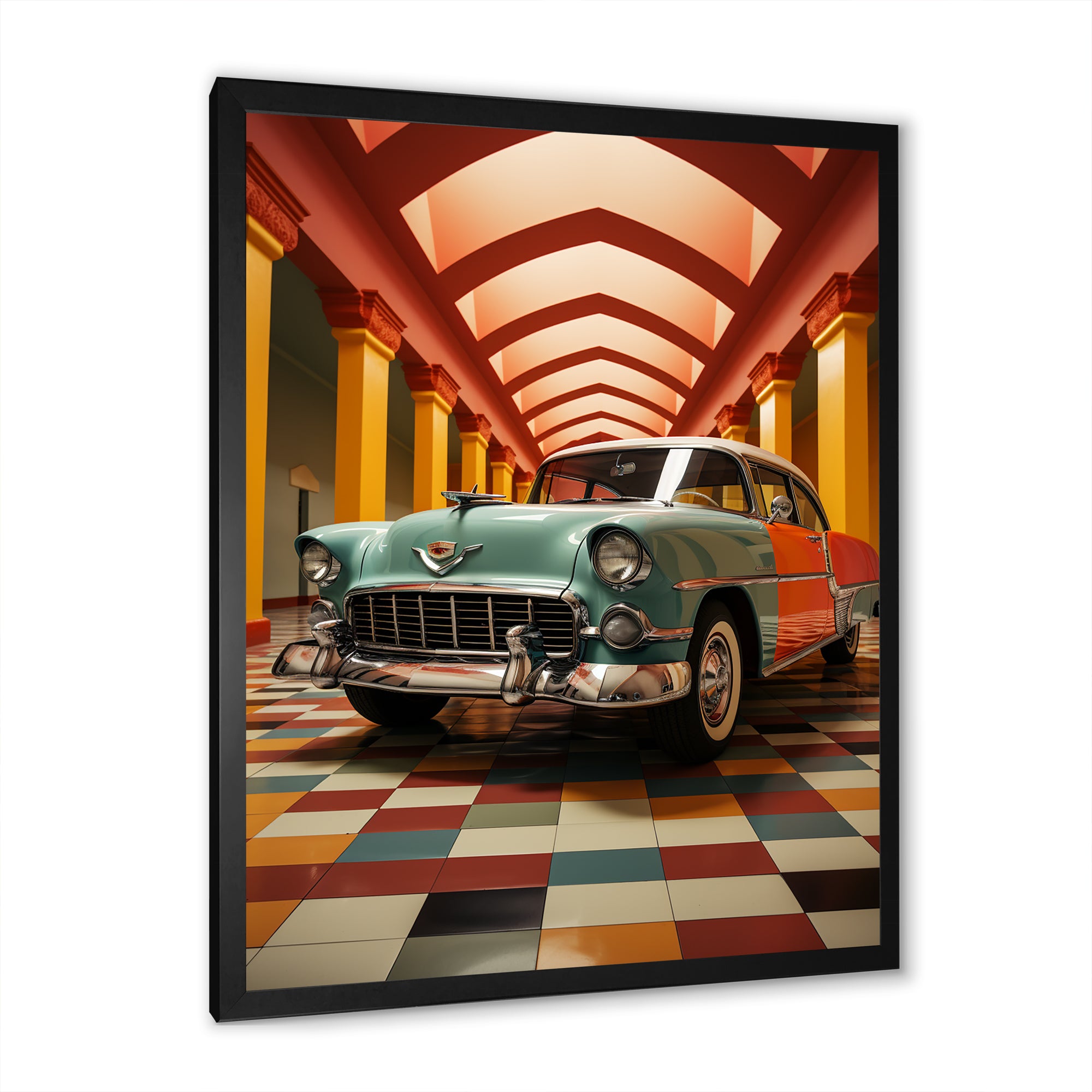 Pimp My Ride Retro Car - Car Vintage Canvas Wall Art