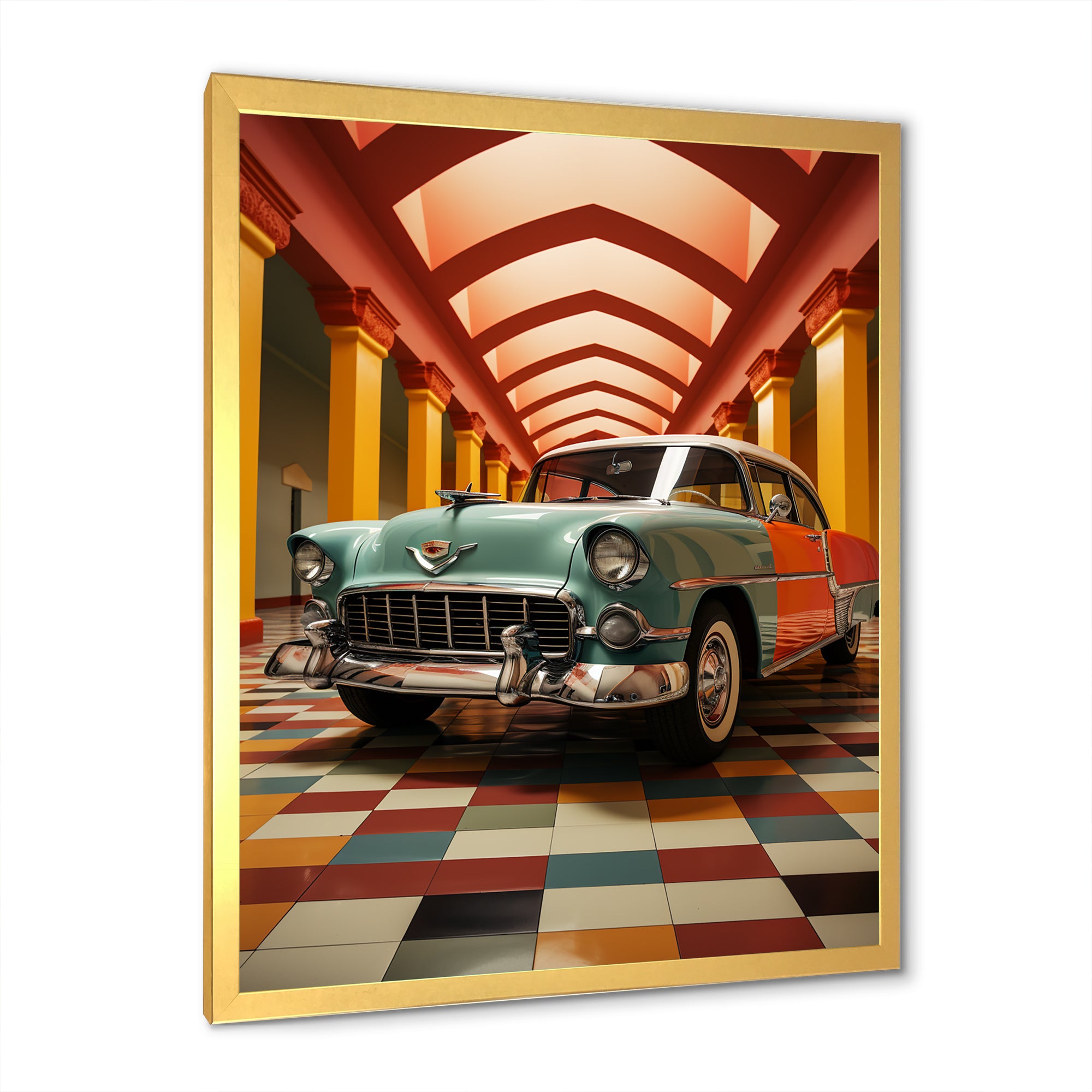 Pimp My Ride Retro Car - Car Vintage Canvas Wall Art