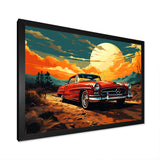 Vintage European Car In Nevada - Car Vintage Canvas Wall Art