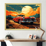 Vintage European Car In Nevada - Car Vintage Canvas Wall Art