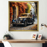 1960s Old Car In England - Car Vintage Canvas Wall Art
