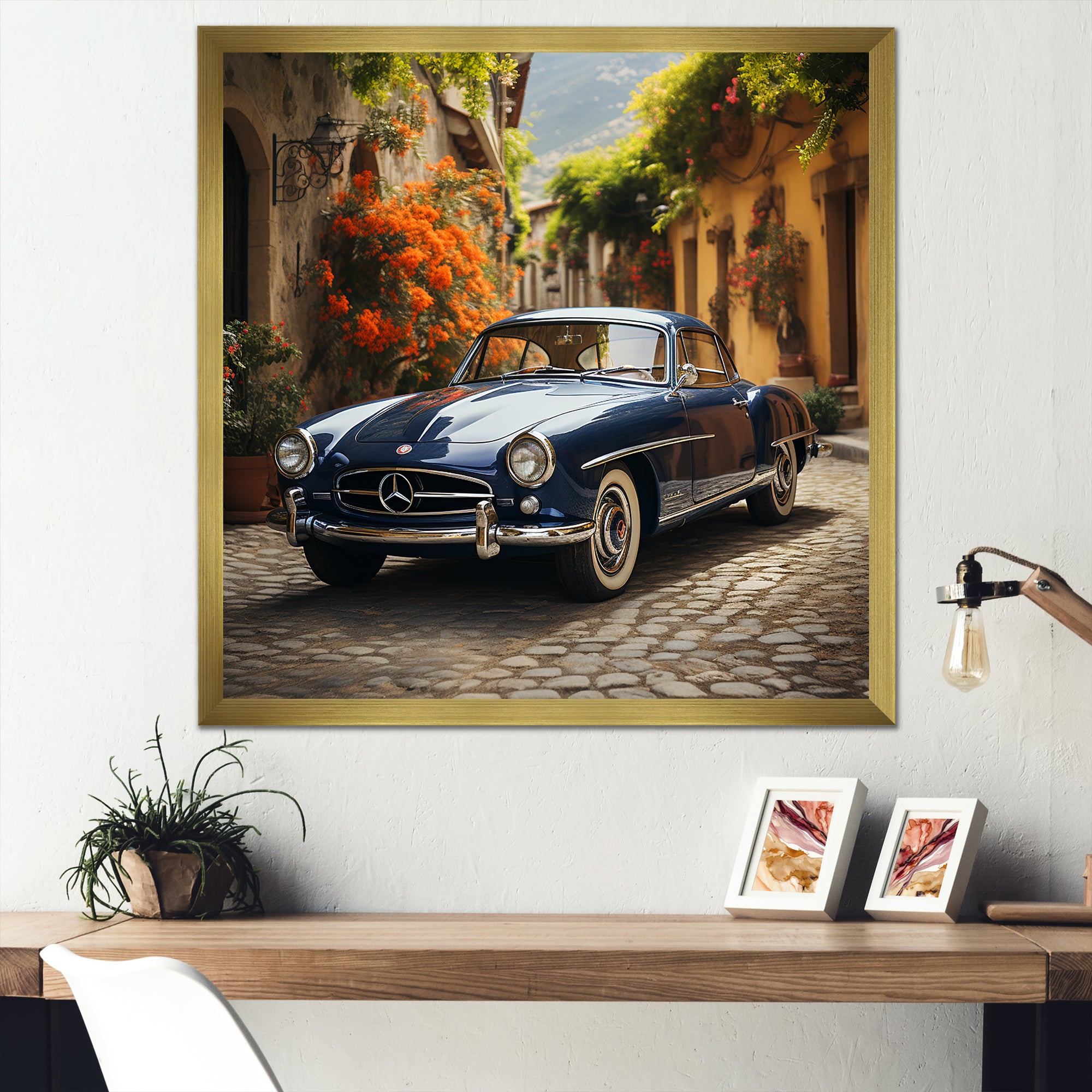 1970s German Car Beauty - Car Vintage Canvas Wall Art