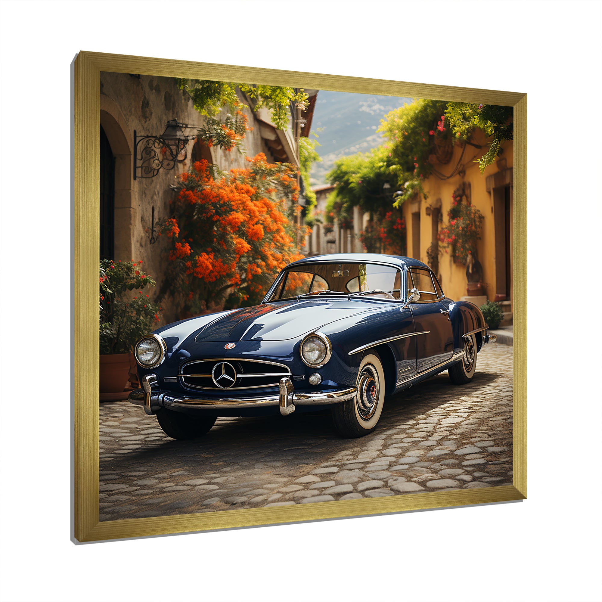 1970s German Car Beauty - Car Vintage Canvas Wall Art