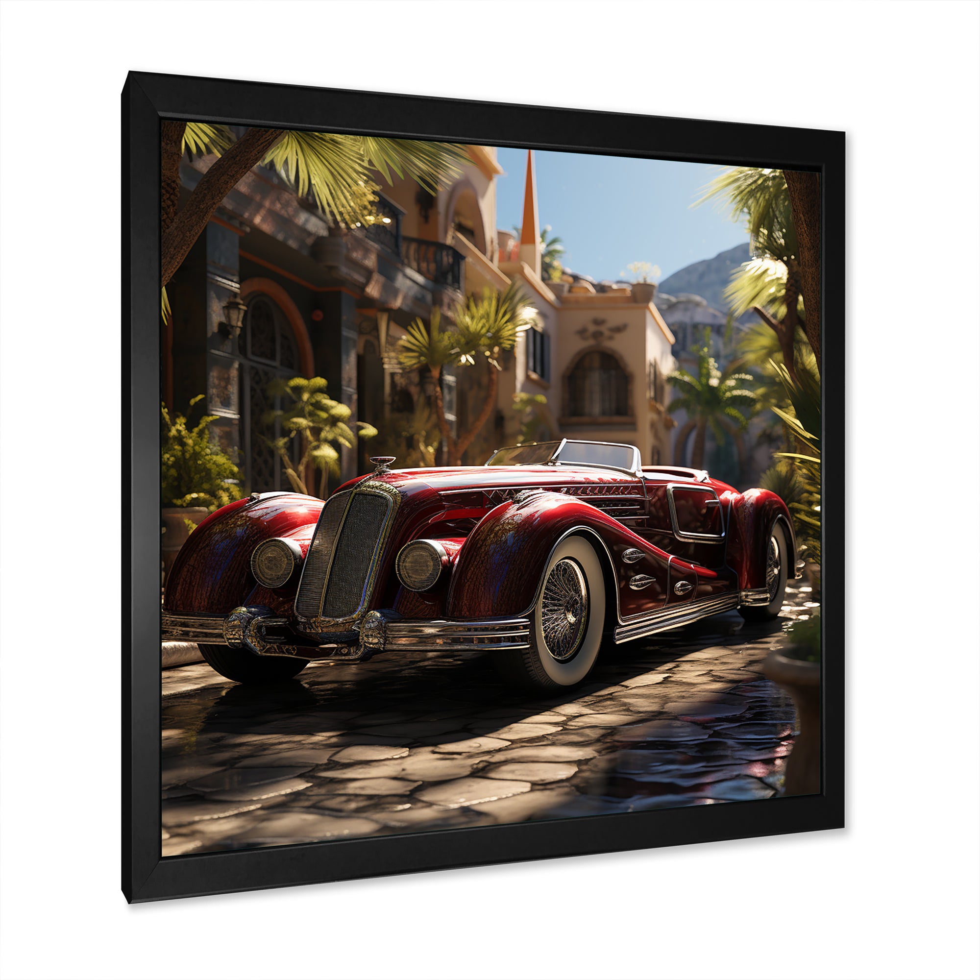 Expressionist Vintage Car Spirit - Car Vintage Canvas Wall Art