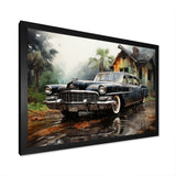 Noir Vintage Car Elegance - Car Vintage Canvas Wall Art
