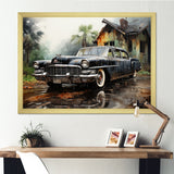 Noir Vintage Car Elegance - Car Vintage Canvas Wall Art