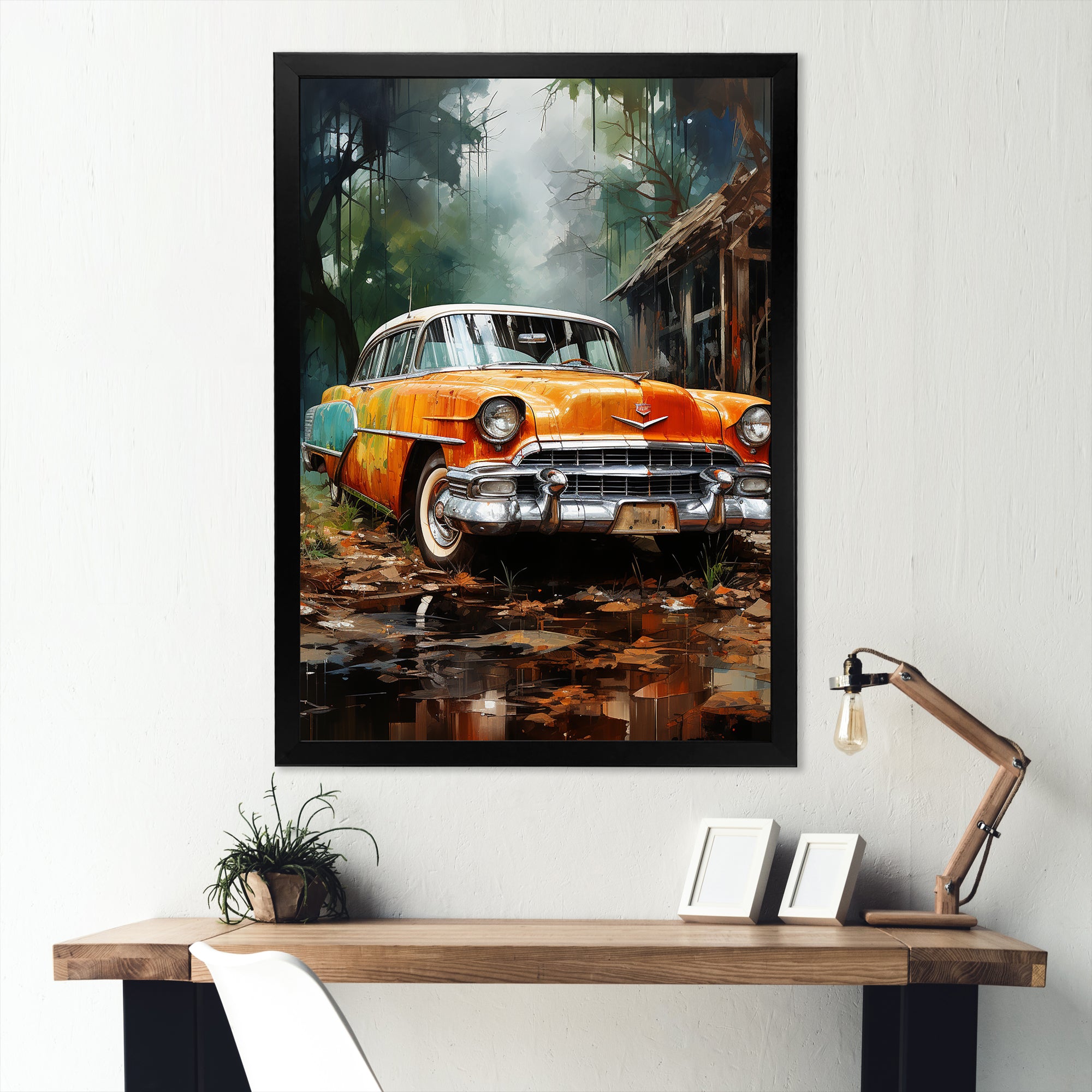 Symbolic Vintage Car Charm - Car Vintage Canvas Wall Art