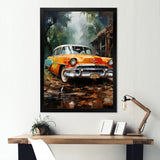 Symbolic Vintage Car Charm - Car Vintage Canvas Wall Art