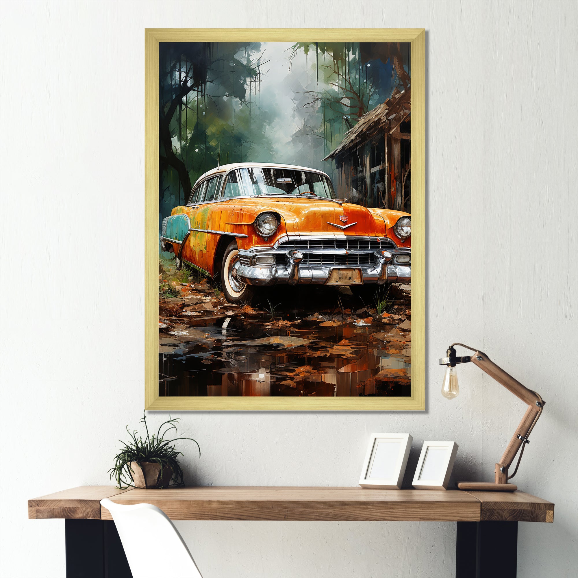Symbolic Vintage Car Charm - Car Vintage Canvas Wall Art