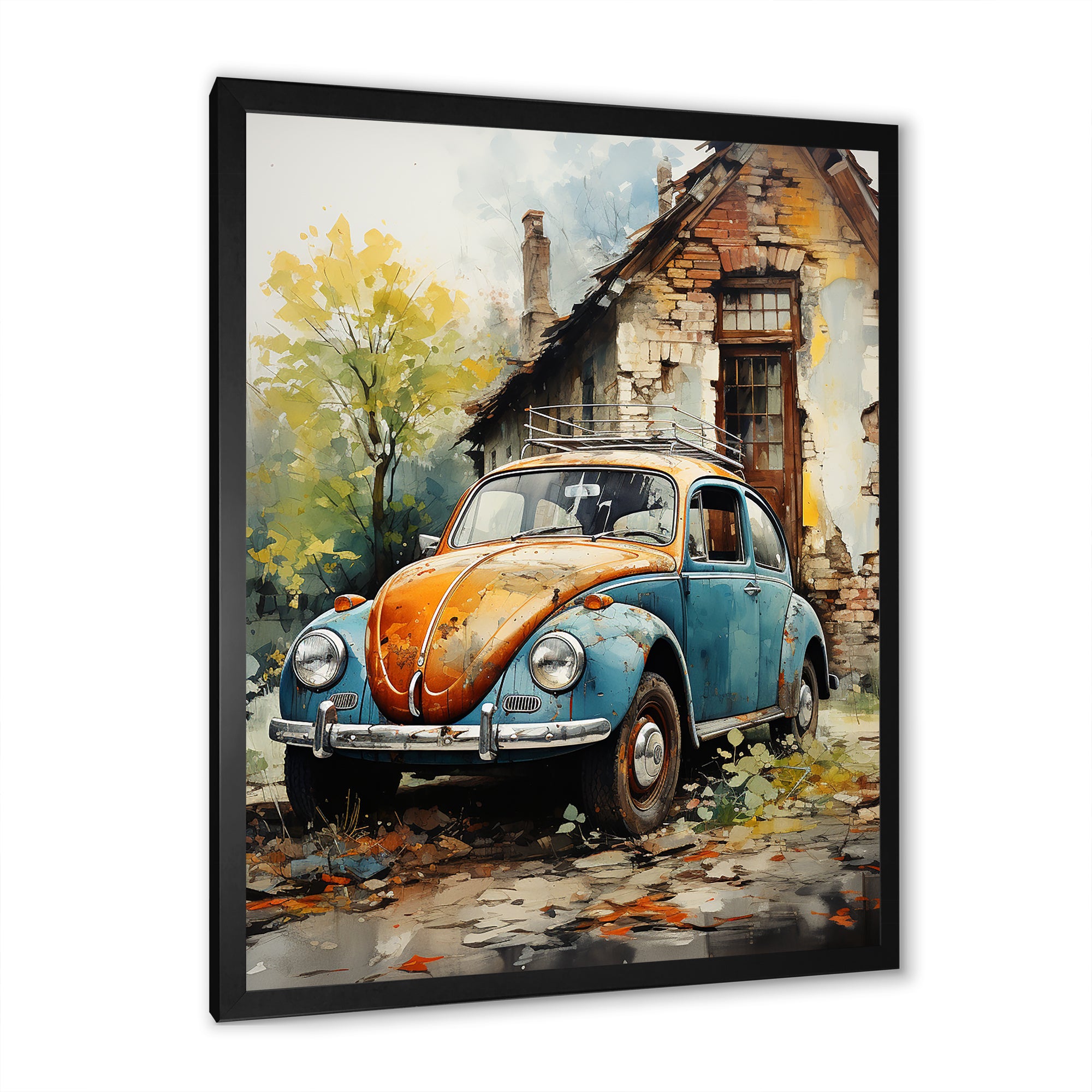 Symbolic German Car Charm - Car Vintage Canvas Wall Art