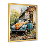 Symbolic German Car Charm - Car Vintage Canvas Wall Art