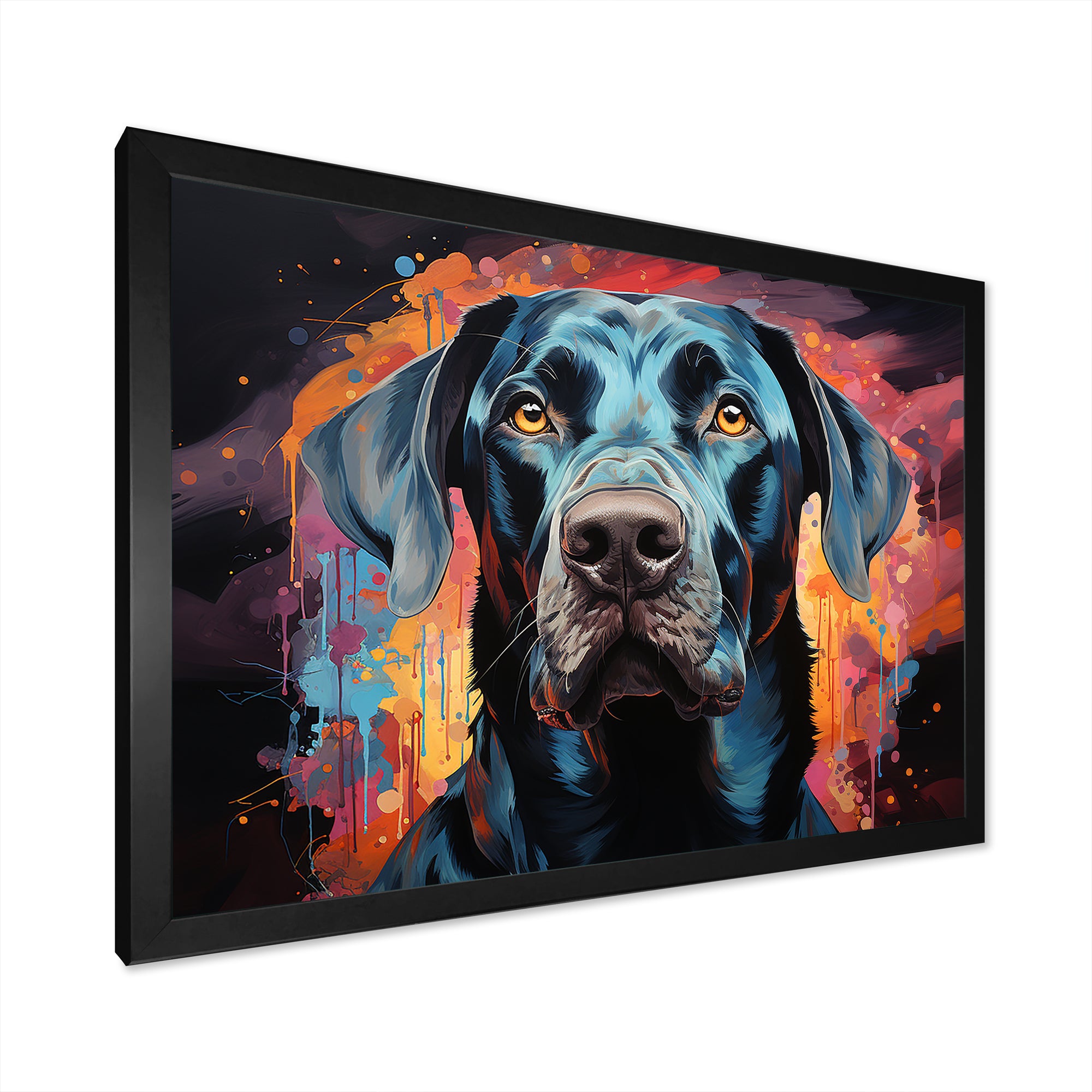Dog Great Dane Grace - Dog Framed Canvas Art