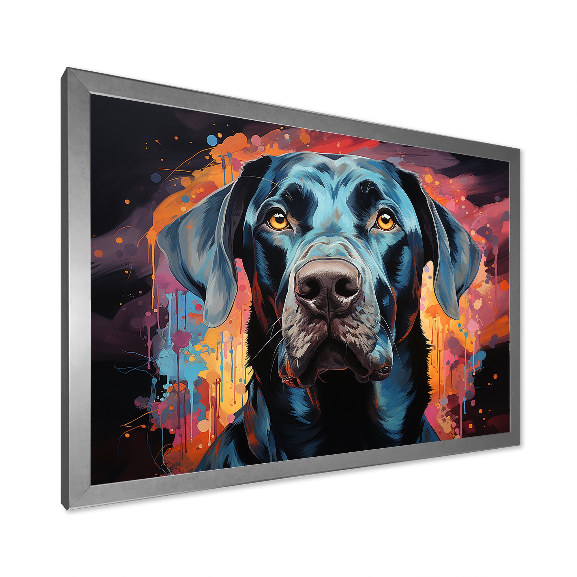 Dog Great Dane Grace - Dog Framed Canvas Art