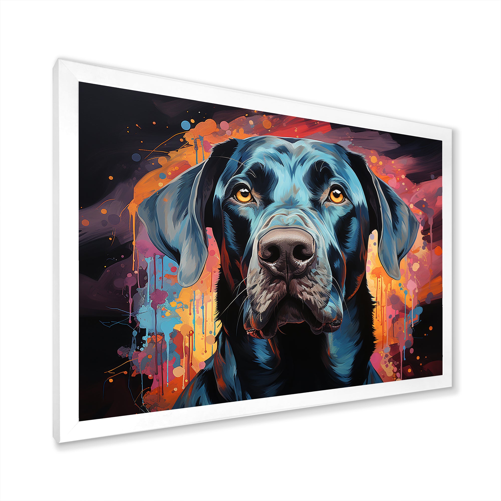 Dog Great Dane Grace - Dog Framed Canvas Art