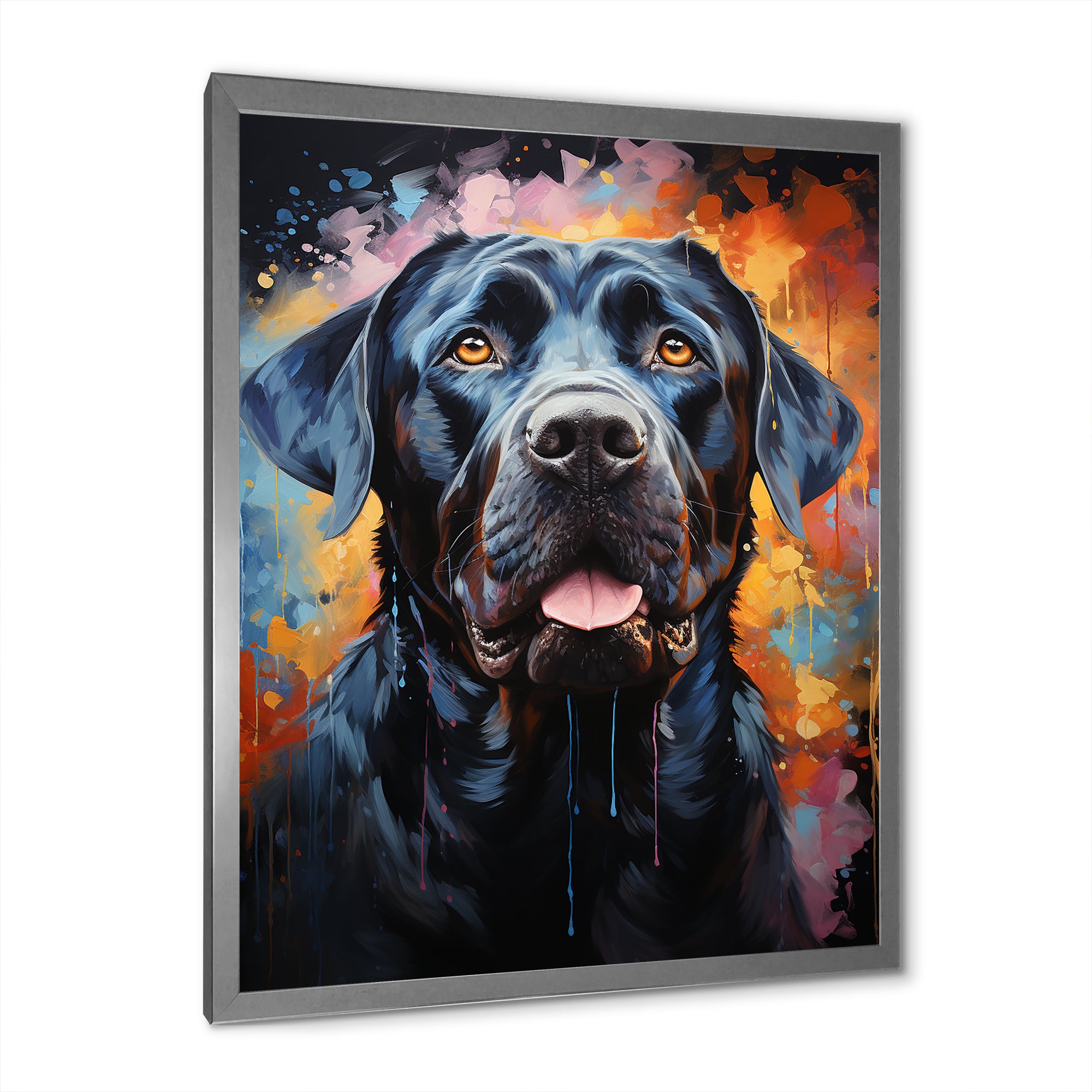 Popart Mastiff Majesty - Blue Dog Wall Art