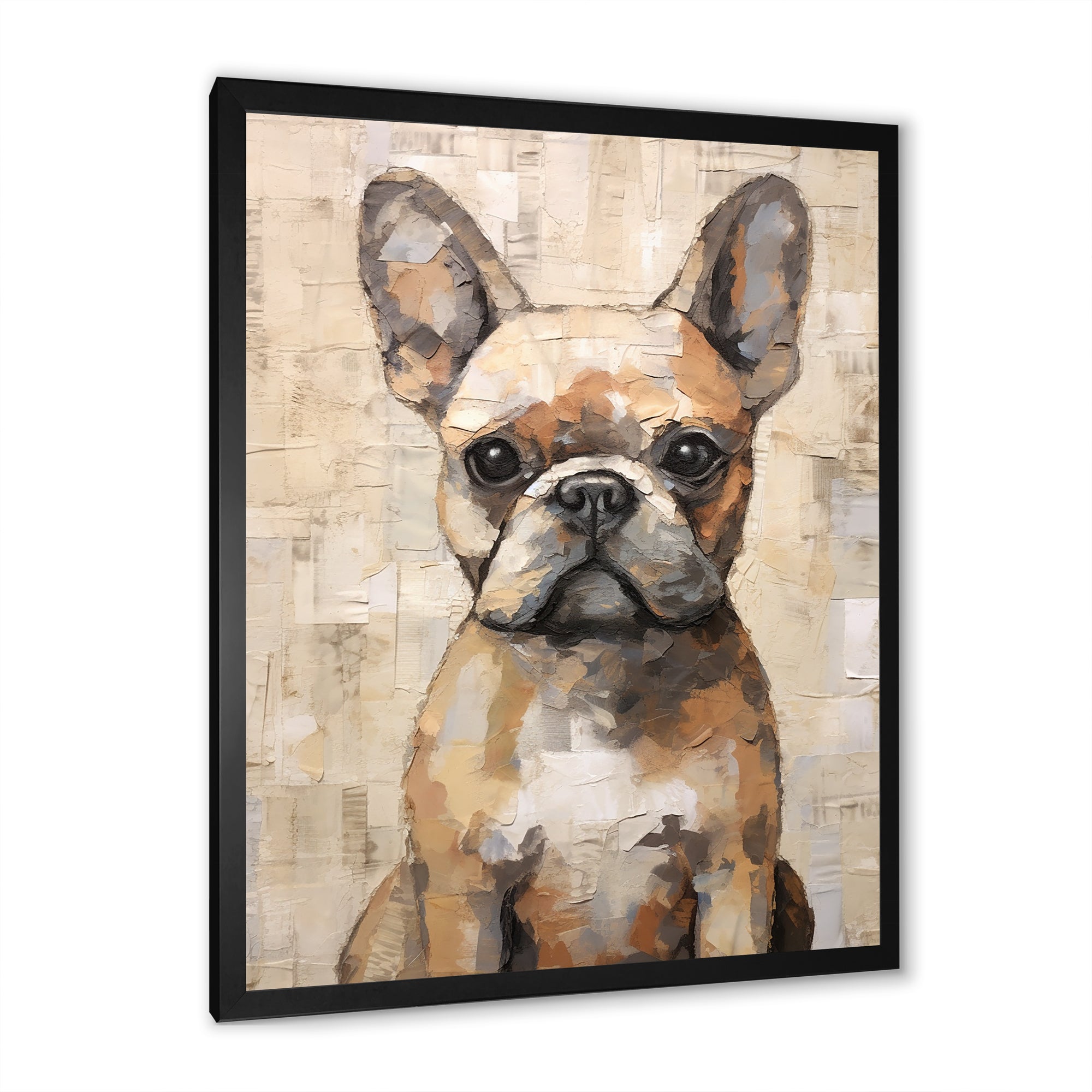 Boston Terrier Playful Portrait - Dog Wall Decor