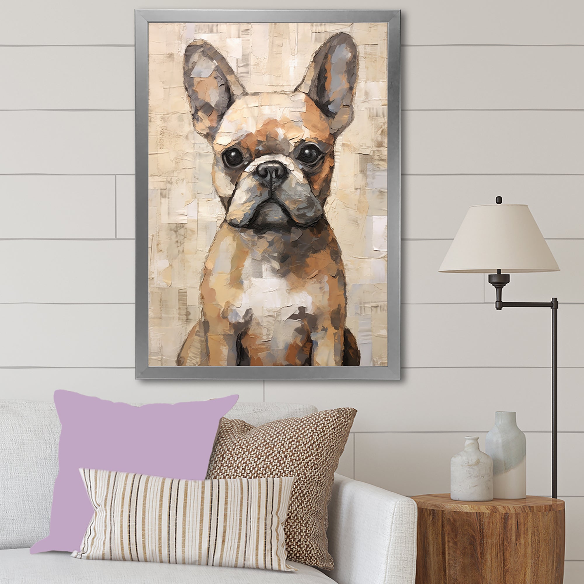 Boston Terrier Playful Portrait - Dog Wall Decor