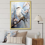 Peaceful Winged Beauty - Bird Floral Living Room Wall Art
