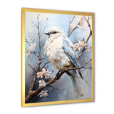 Peaceful Winged Beauty - Bird Floral Living Room Wall Art