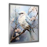 Peaceful Winged Beauty - Bird Floral Living Room Wall Art