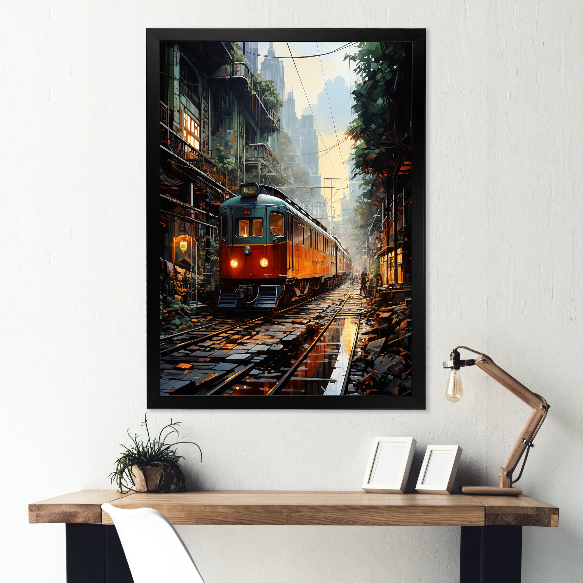 Luxurious Relaxing Train Journey I - Train Canvas Wall Art