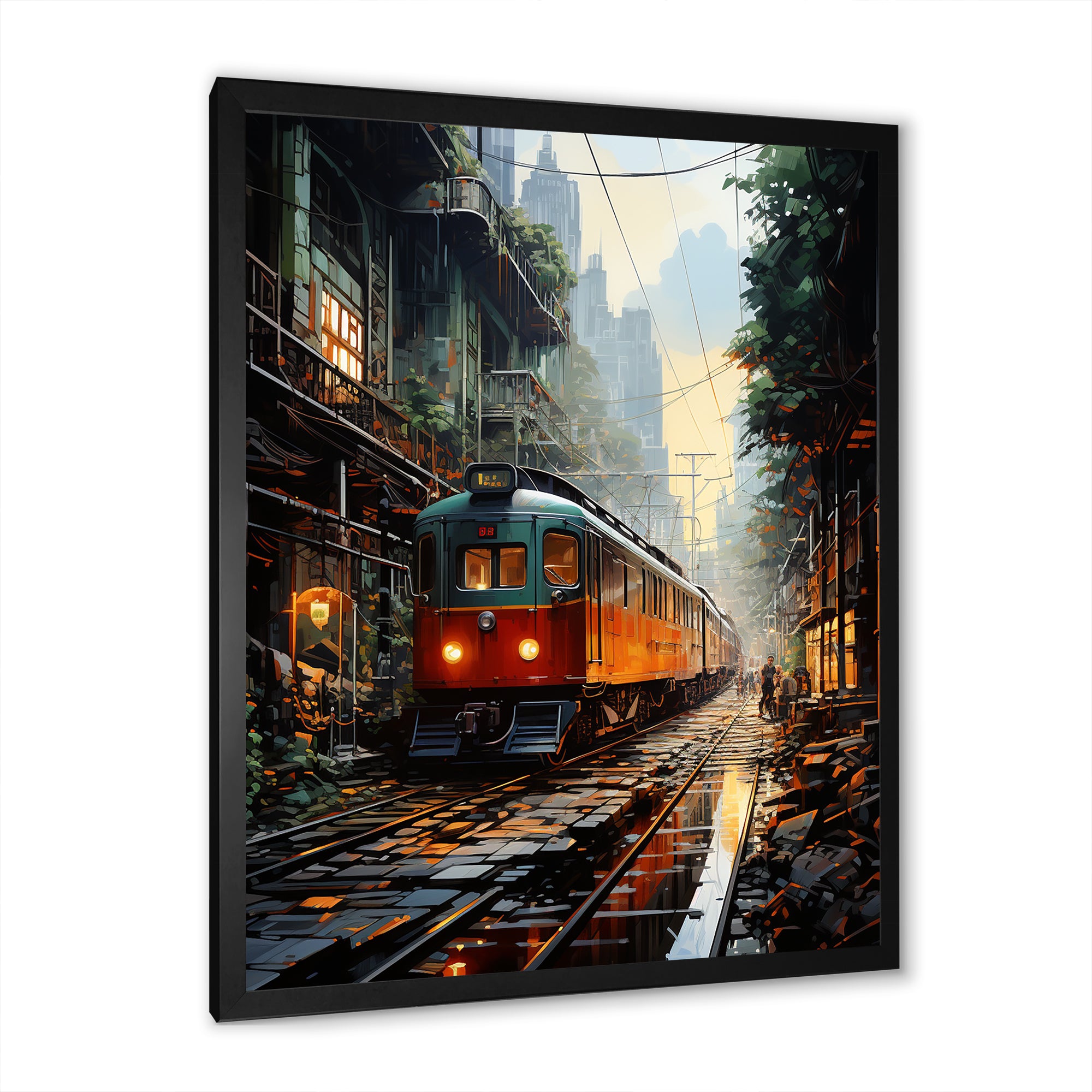 Luxurious Relaxing Train Journey I - Train Canvas Wall Art