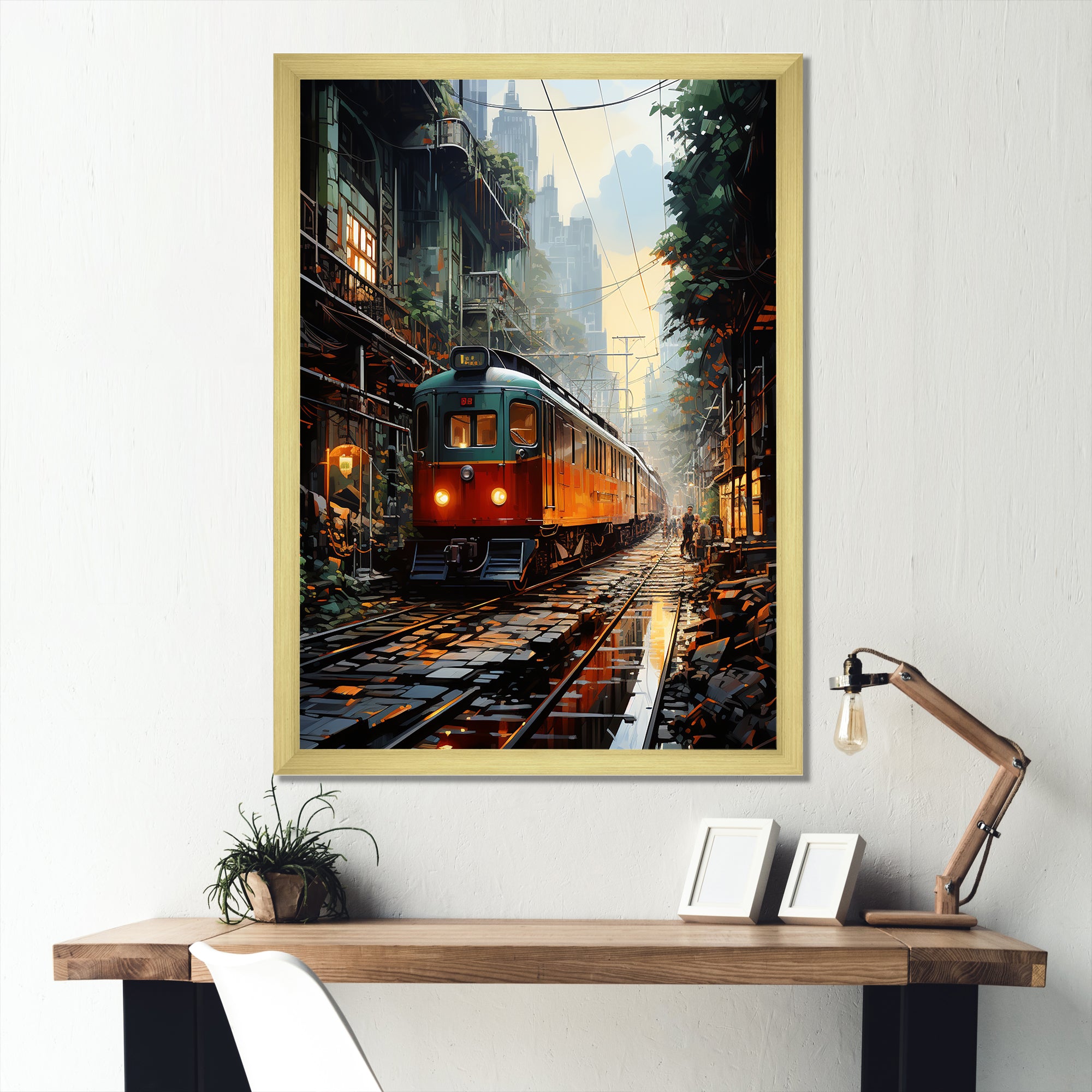 Luxurious Relaxing Train Journey I - Train Canvas Wall Art