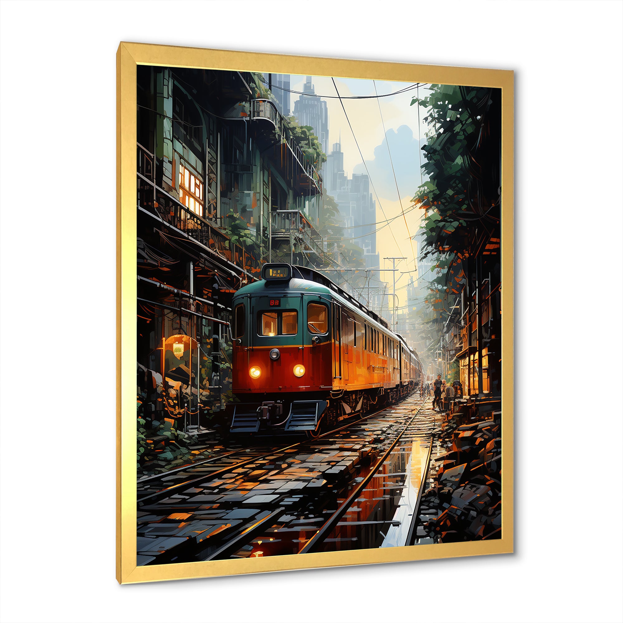 Luxurious Relaxing Train Journey I - Train Canvas Wall Art