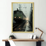 Comforting Moody Train Journey - Train Canvas Wall Art