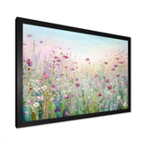 Wild Flowers Meadows - Floral Canvas Wall Art