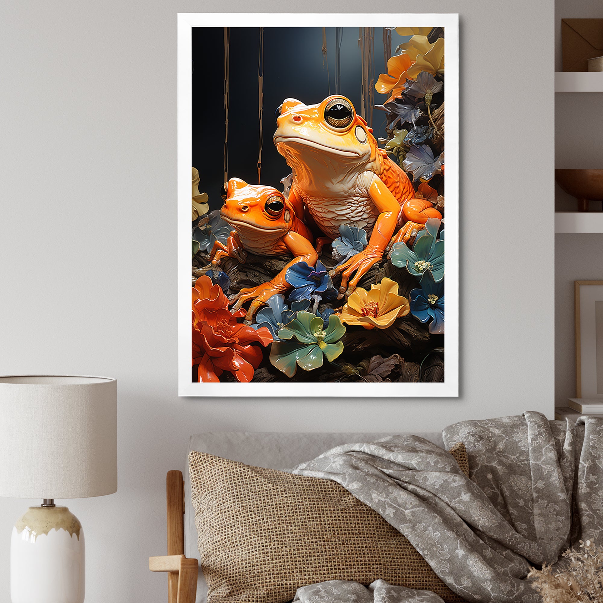 Expressionist Frog Spirit - Frog Wall Decor