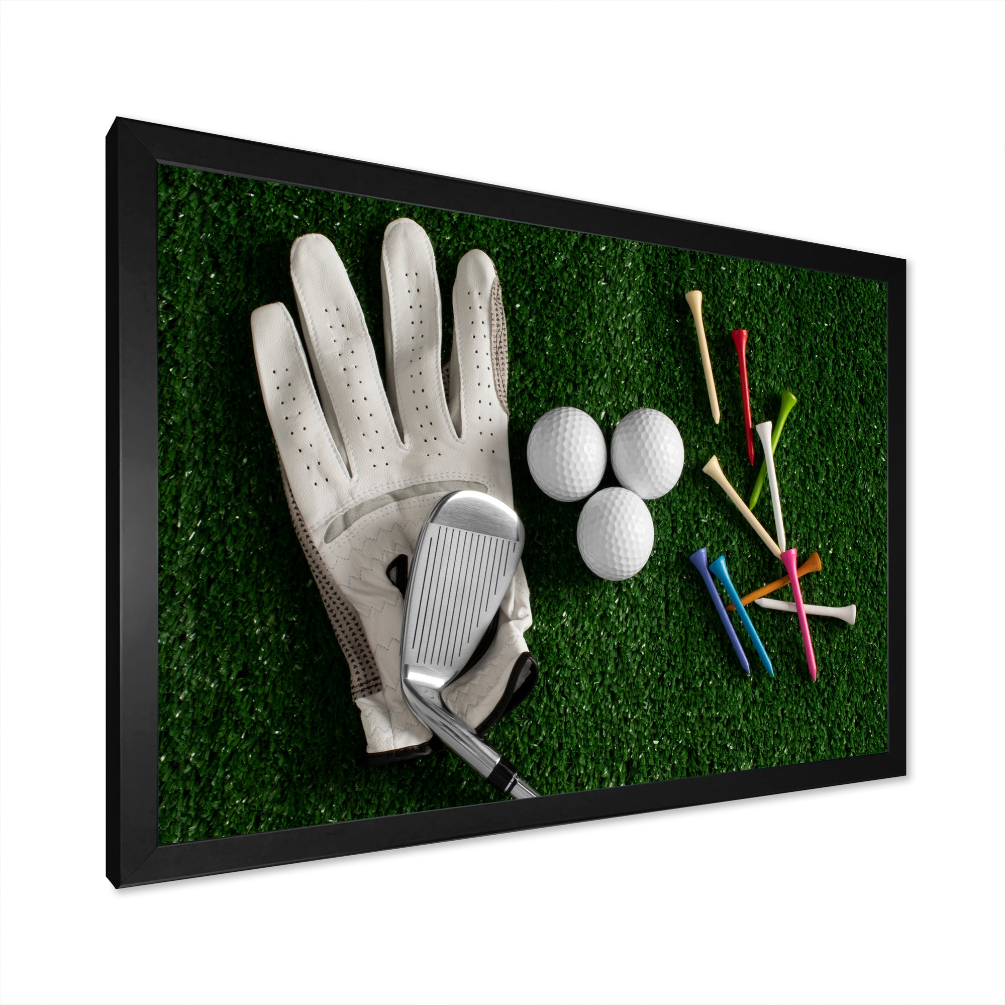 Golf Set Collage - Golf Canvas Wall Art