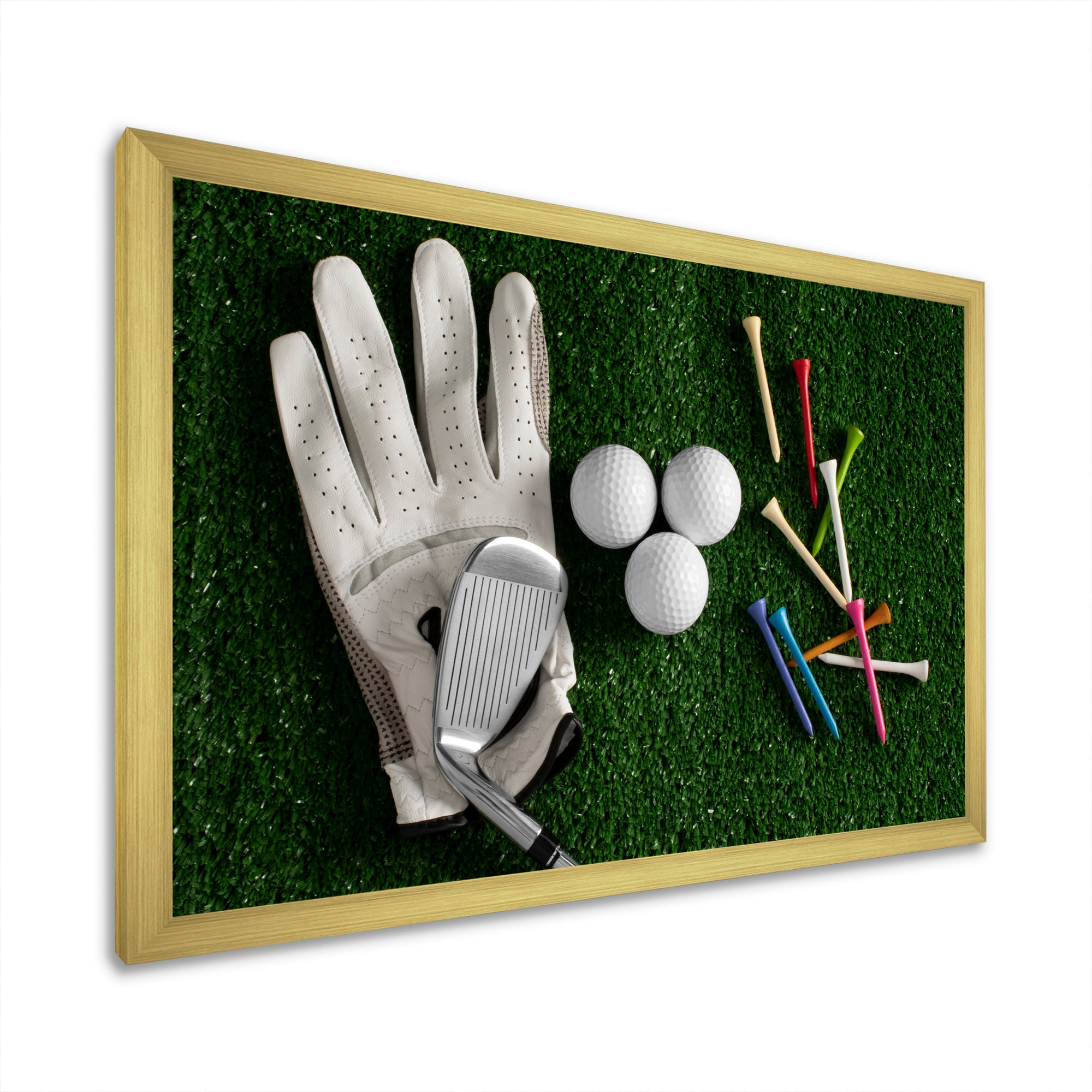 Golf Set Collage - Golf Canvas Wall Art