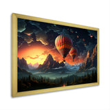 Hot Air Balloon Cosmic Magic - Hot Air Balloon Canvas Wall Art