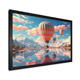 A Playful Hot Air Balloons Bliss - Hot Air Balloon Canvas Wall Art