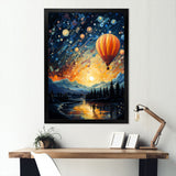 Hot Air Balloon Heavenly Bliss - Hot Air Balloon Canvas Wall Art