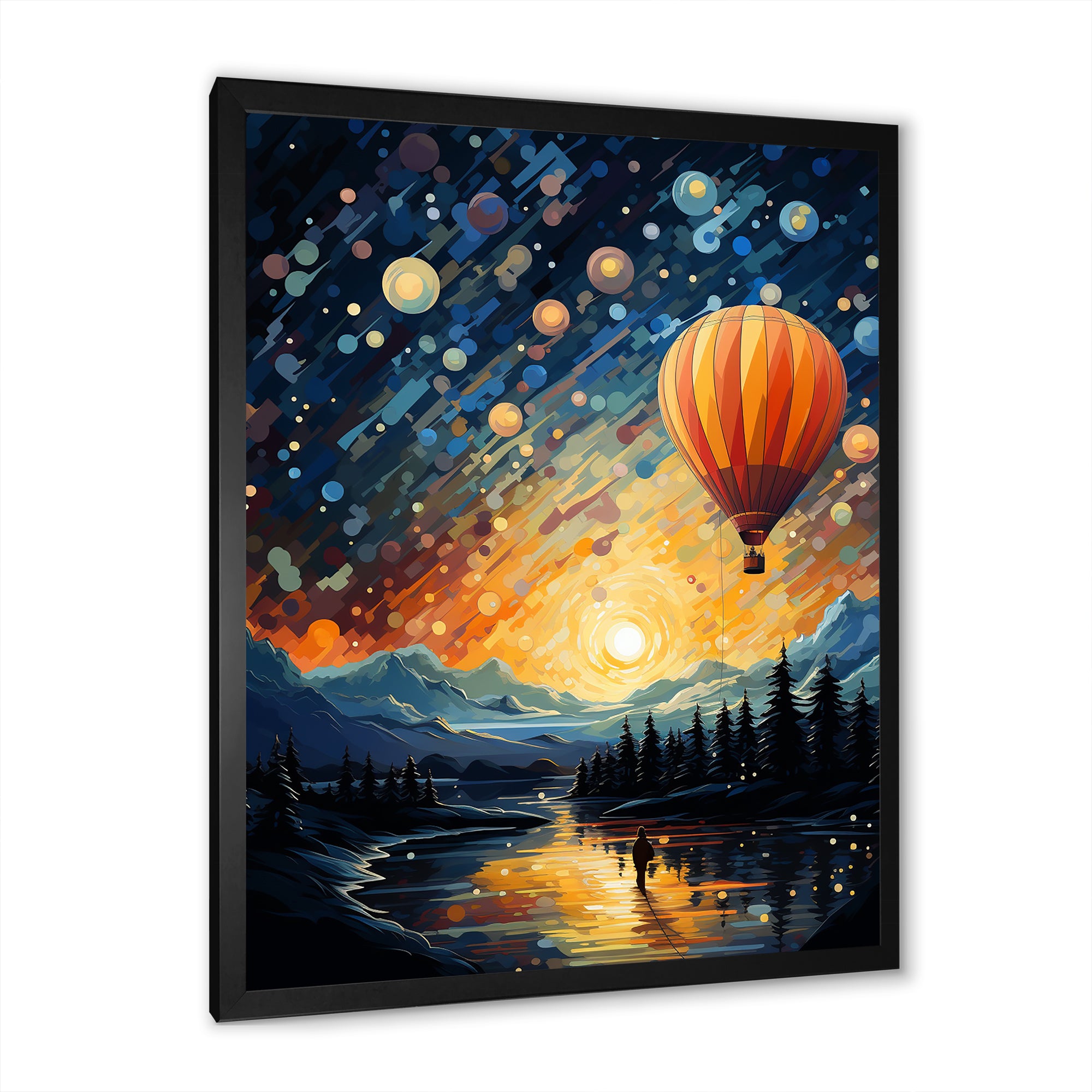 Hot Air Balloon Heavenly Bliss - Hot Air Balloon Canvas Wall Art