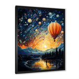 Hot Air Balloon Heavenly Bliss - Hot Air Balloon Canvas Wall Art