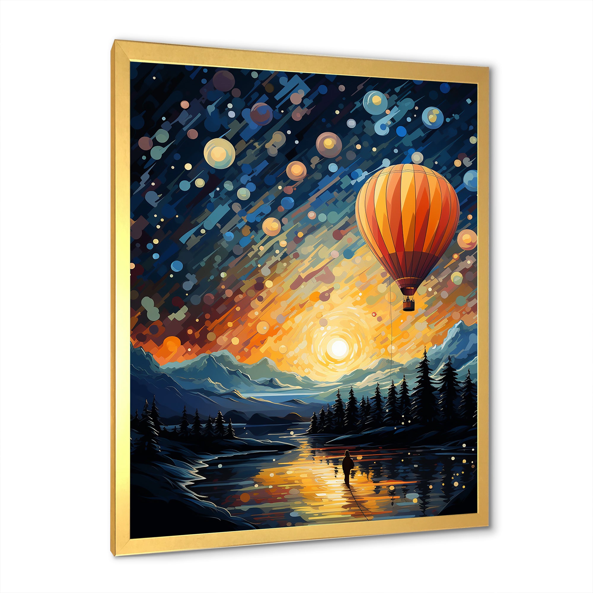 Hot Air Balloon Heavenly Bliss - Hot Air Balloon Canvas Wall Art