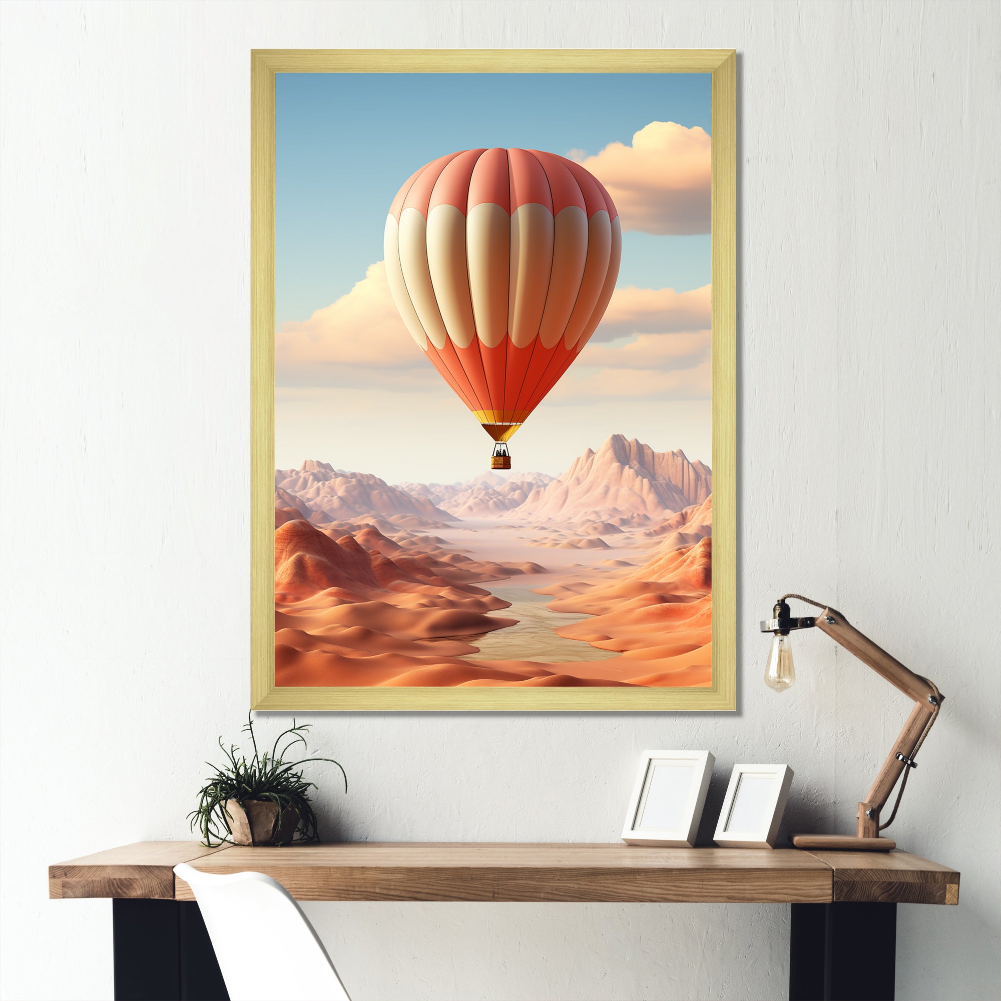 Hot Air Balloon Voyage In The Skies Harmony - Hot Air Balloon Canvas Wall Art