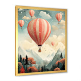 Classic Hot Air Balloon Charm - Hot Air Balloon Canvas Wall Art