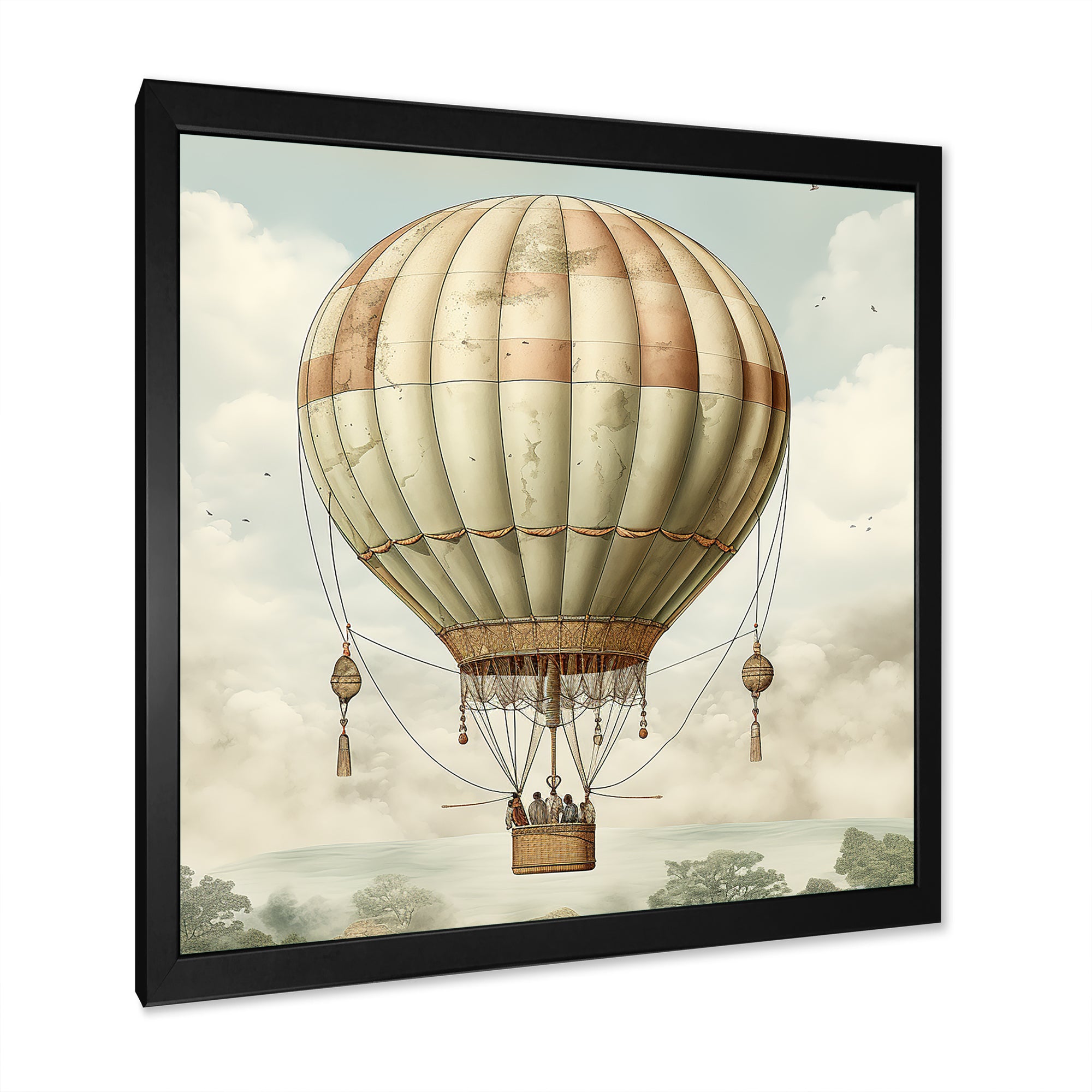 Contemporary Balloon Voyage I - Hot Air Balloon Canvas Wall Art