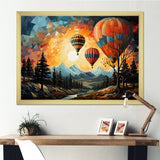 Cubist Balloon Expedition - Hot Air Balloon Canvas Wall Art