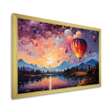 Expressionist Balloon Flight - Hot Air Balloon Canvas Wall Art